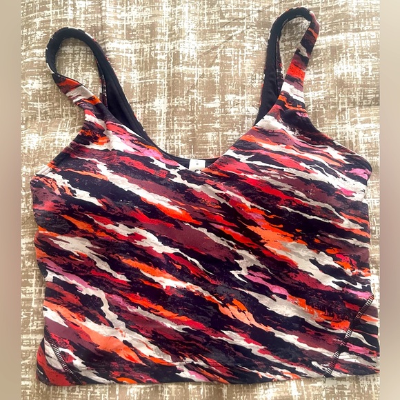 Women’s Align Tiger Tide Multicolor Abstract Print Top - Picture 1 of 3